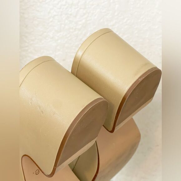 Vince Margo chunky platform block heel leather sandal blonde size 10 - Picture 13 of 16